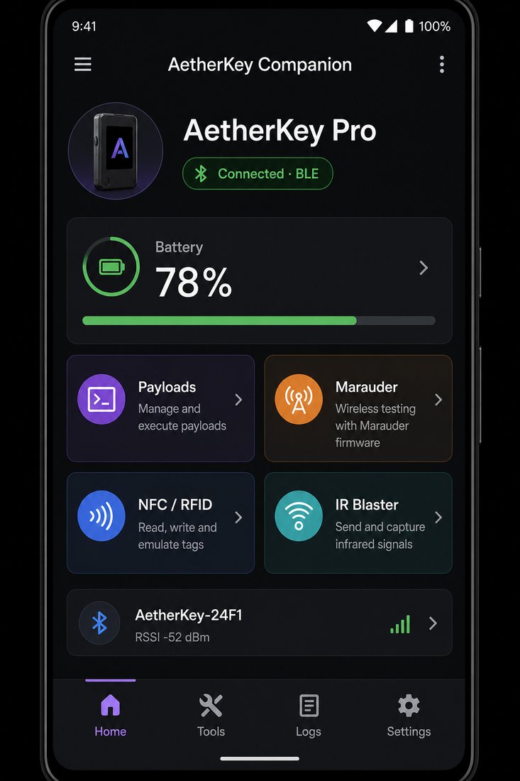 Companion app dashboard